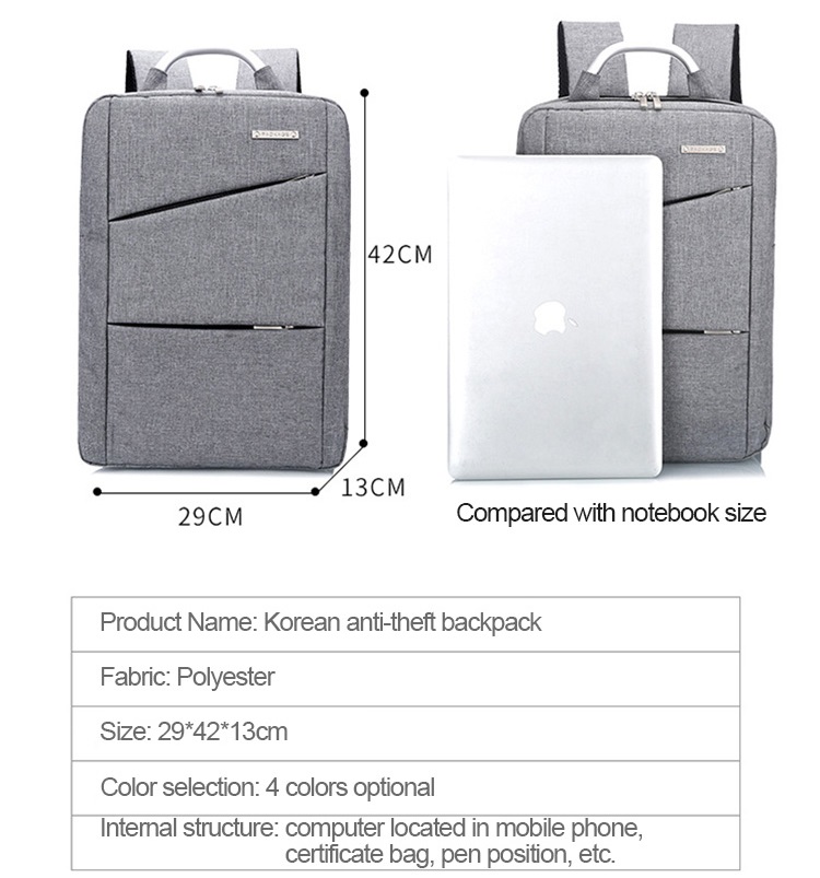 Mochila anti-roubo para laptop oxford mochila personalizada de viagem