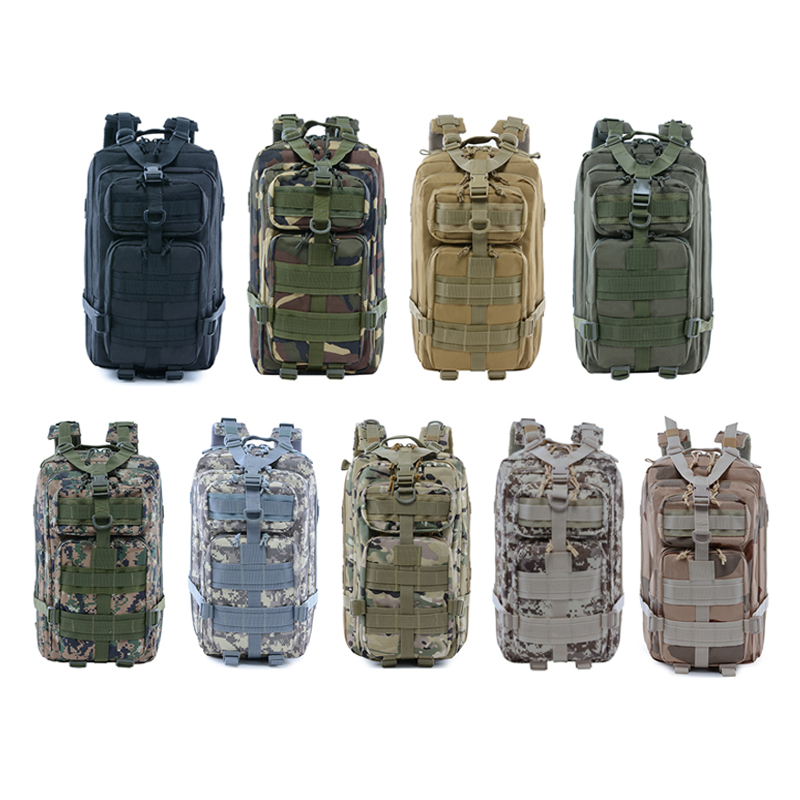 Mochila de camuflagem tática militar de assalto de montanha grande