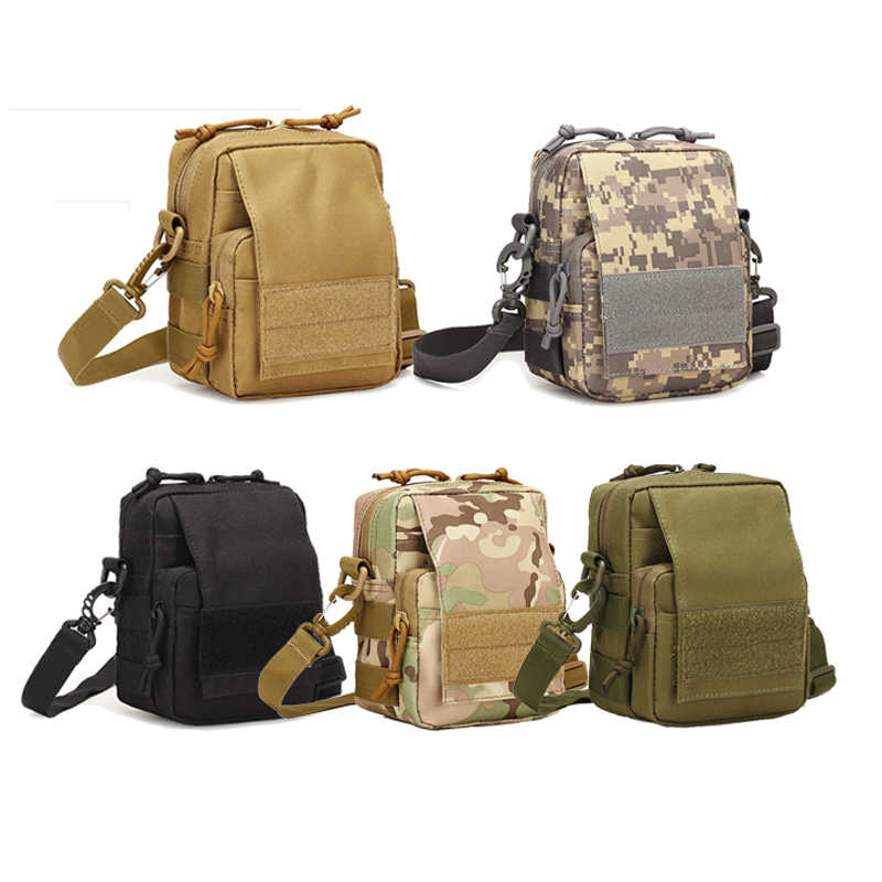 Bolsa de ombro camuflada à prova d'água de mão tático mini crossbody