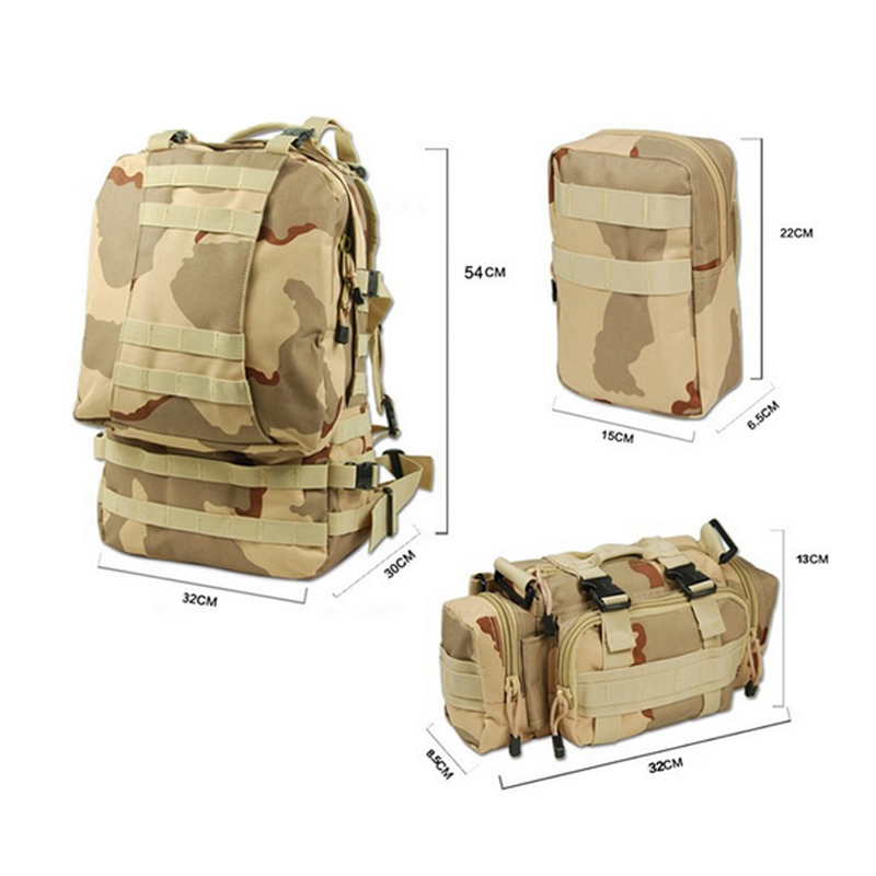 mochila de camuflagem woodland mochila militar tática 3d exército