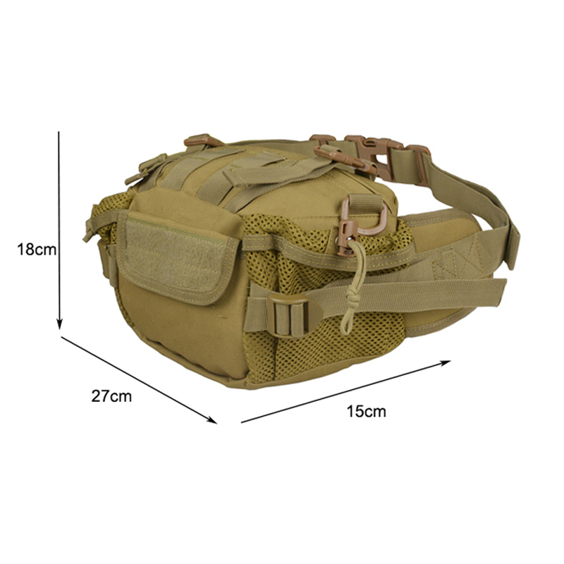 Bolsa de cintura de montanhismo de viagem tática de camuflagem do exército