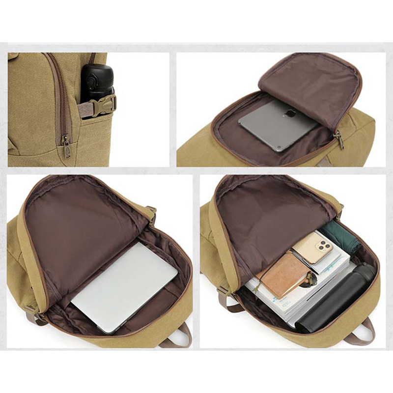 mochila de computador de lona bolsa de viagem para homens