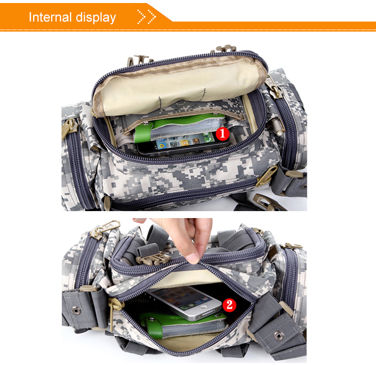 Mochila camuflada para ciclismo molle bolsa de cintura tática