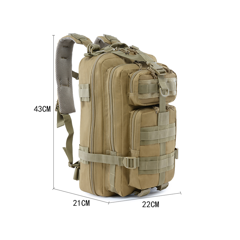 Mochila de camuflagem tática militar de assalto de montanha grande