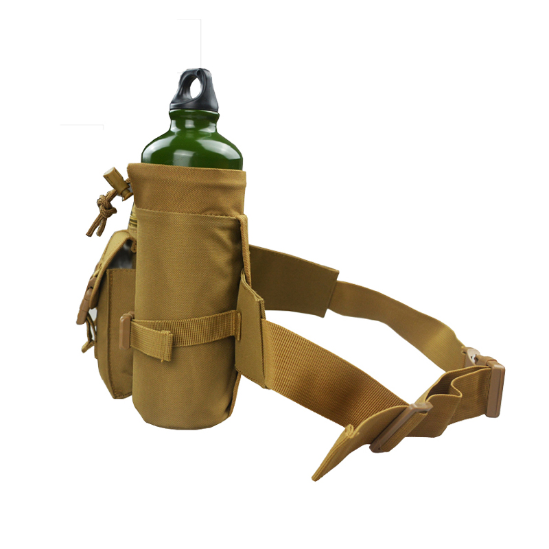 Bolsa de ombro militar com suporte para garrafa de água