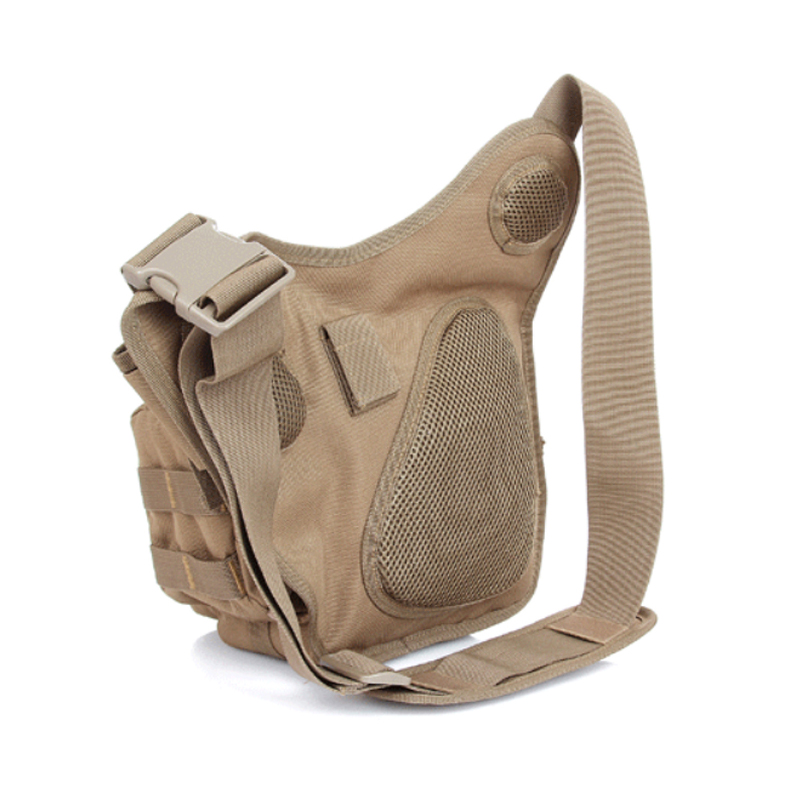 Bolsa de câmera tática militar para sela de motocicleta de ombro masculina