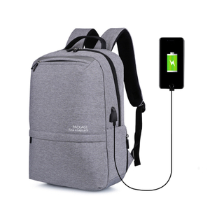 Mochila oxford para laptop personalizada à prova d'água anti-roubo usb