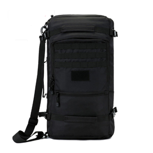 Mochila tática militar grande durável preta camuflada