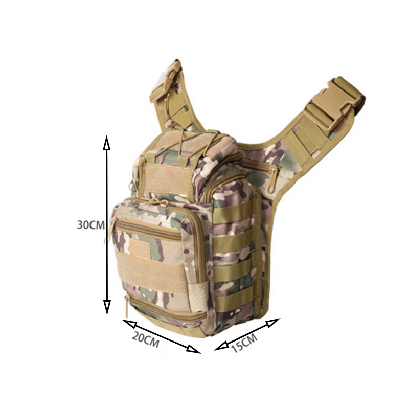 Bolsa de ombro militar tática camuflagem bolsa de sela