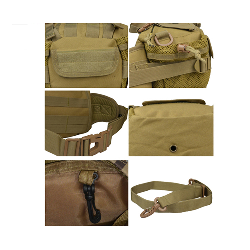 Bolsa de cintura de montanhismo de viagem tática de camuflagem do exército