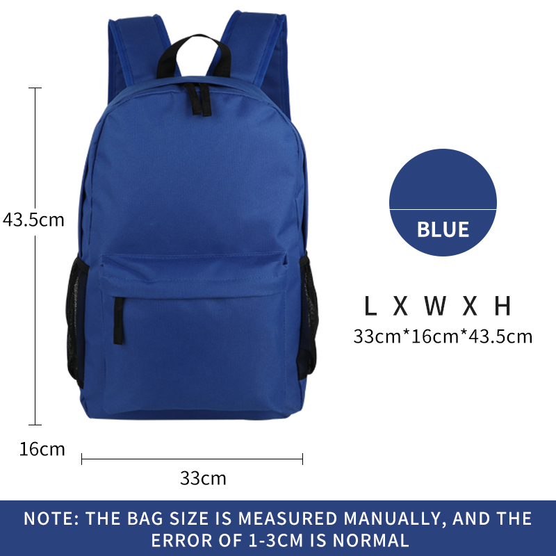 Factory Daily School Simple Computador Backpack Saco personalizado