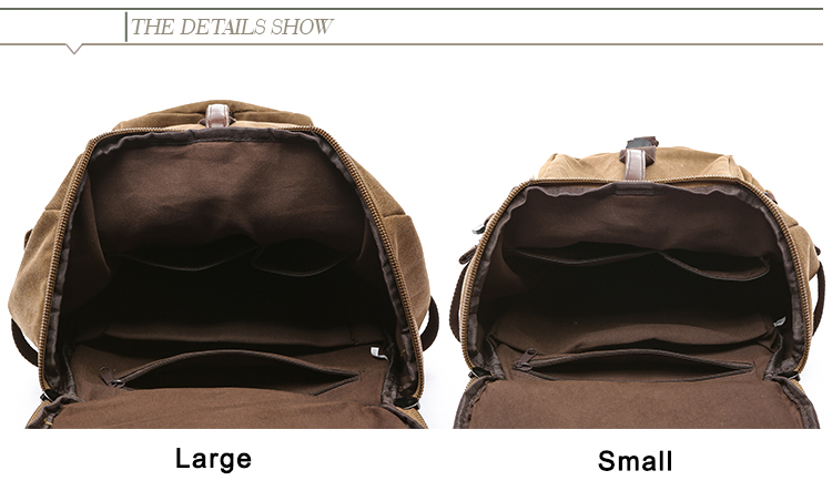 Bolsa de lona durável para laptop Duffel Mochila com bolsos