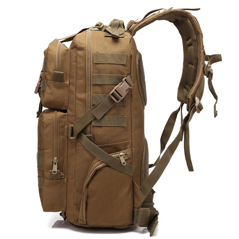 Grande mochila militar tática de camuflagem molle de caminhada 3 p