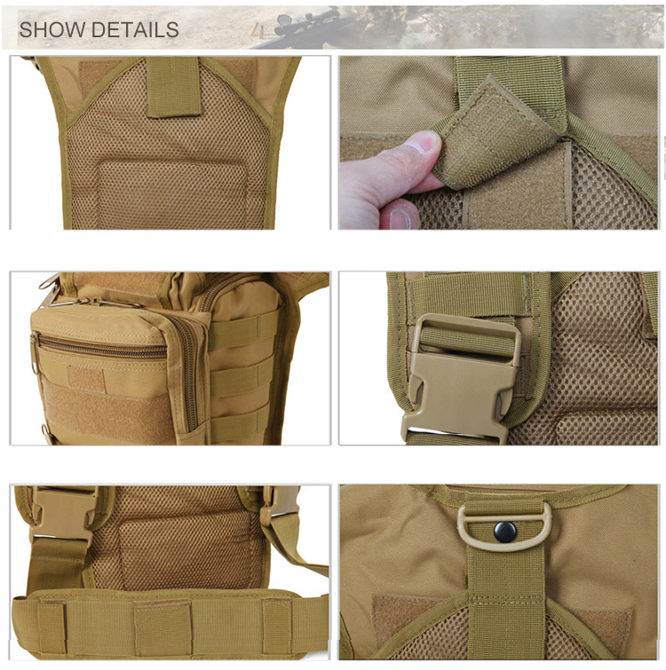 Bolsa de ombro militar tática camuflagem bolsa de sela