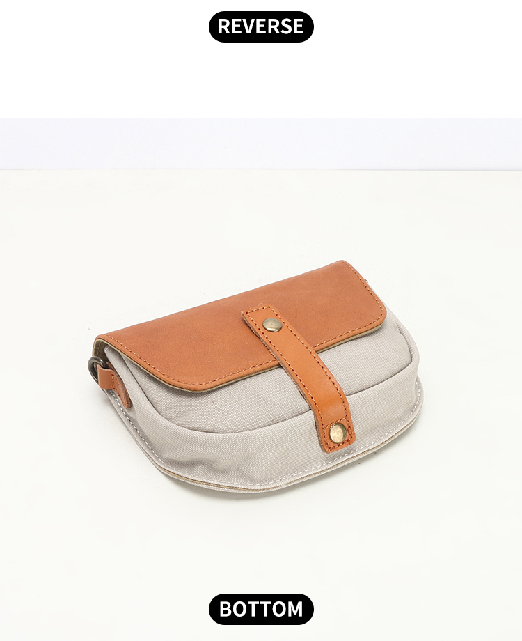 Bolsa tiracolo crossbody para compras em couro de lona