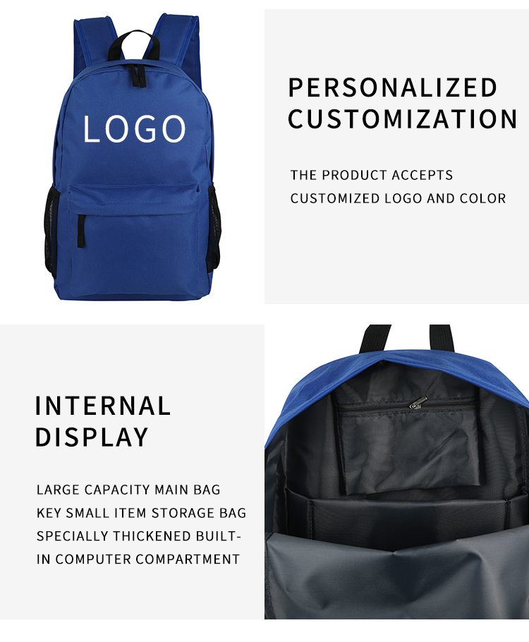 Factory Daily School Simple Computador Backpack Saco personalizado