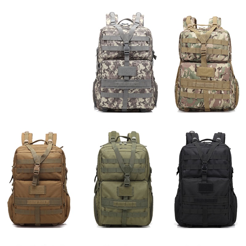 Grande mochila militar tática de camuflagem molle de caminhada 3 p