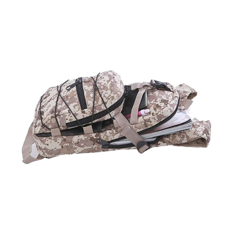 Mochila de montanhismo de caminhada de camuflagem de água tática militar