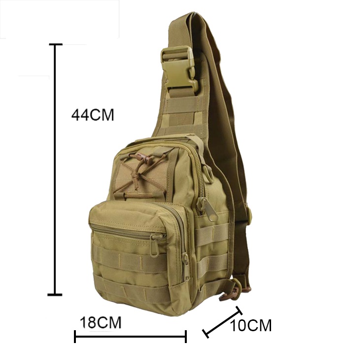 bolsa de peito transversal de ombro multifuncional à prova d'água de camuflagem