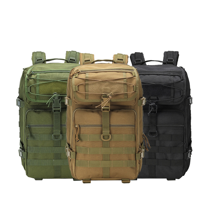 Bolsa de camuflagem de acampamento de viagem de montanhismo 45L mochila tática