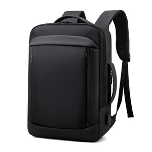 Mochila para laptop de negócios à prova d'água oxford usb expansível