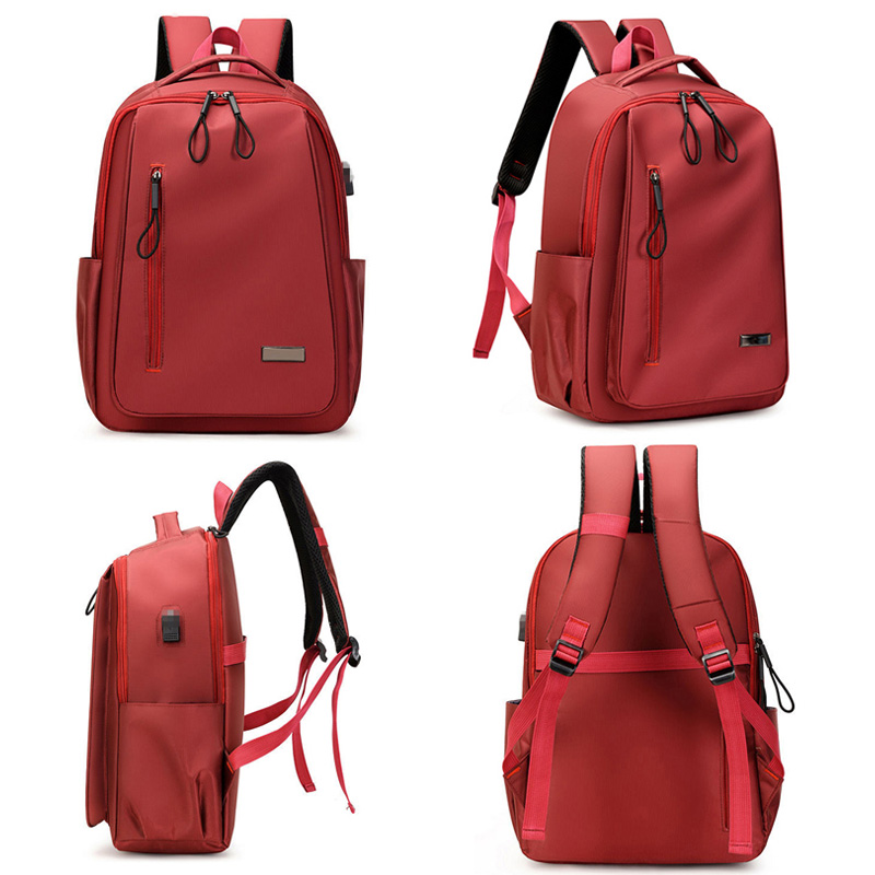 Mochilas simples de moda, mochilas usb de negócios de computador de viagem