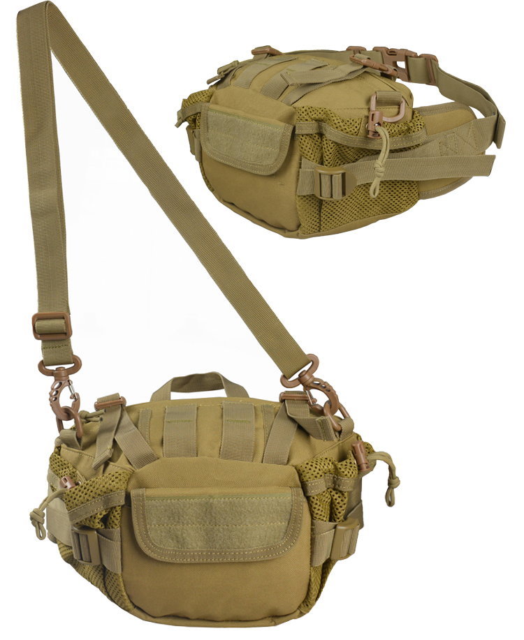 Bolsa de cintura de montanhismo de viagem tática de camuflagem do exército