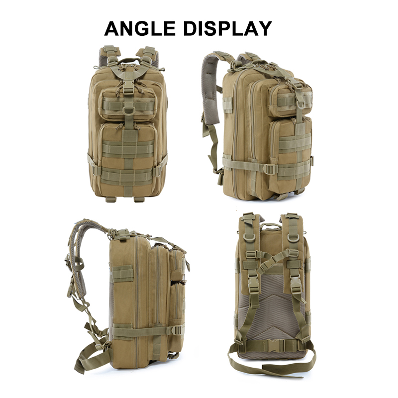 Mochila de camuflagem tática militar de assalto de montanha grande