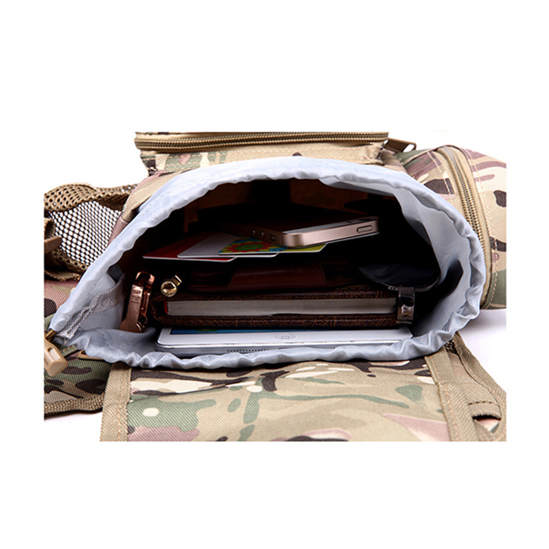 Bolsa de sela de camuflagem de mensageiro de viagem de motocicleta tática militar