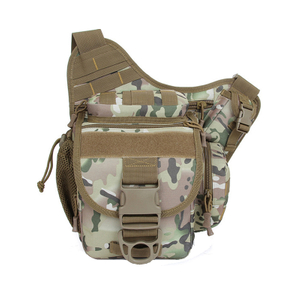 Bolsa de câmera tática militar para sela de motocicleta de ombro masculina