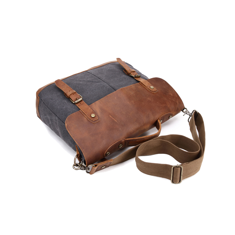 bolsa crossbody de lona multifuncional mens de couro bolsa mensageiro