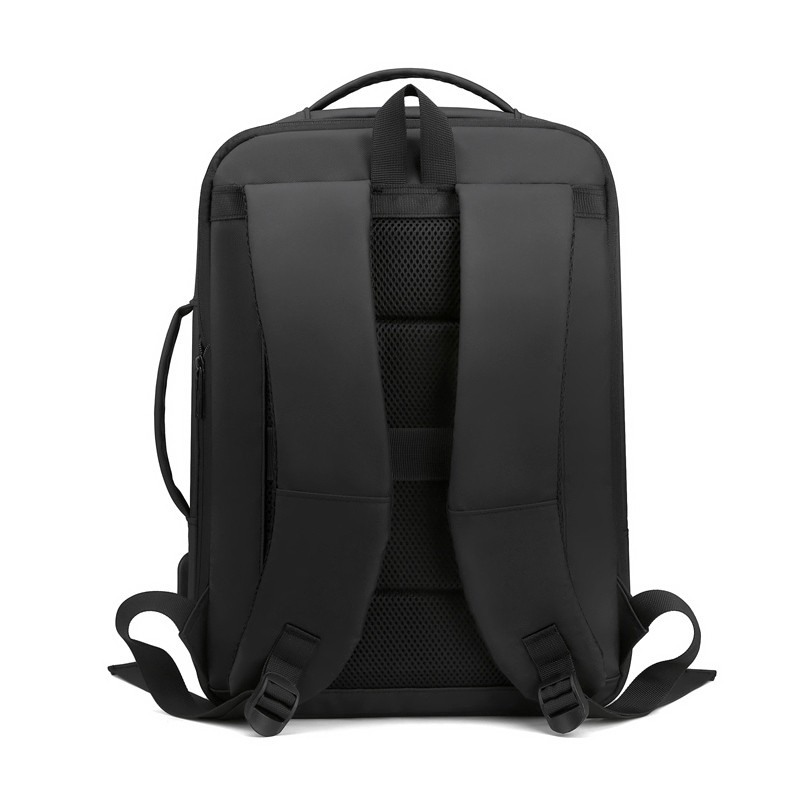 Mochila para laptop de negócios à prova d'água oxford usb expansível