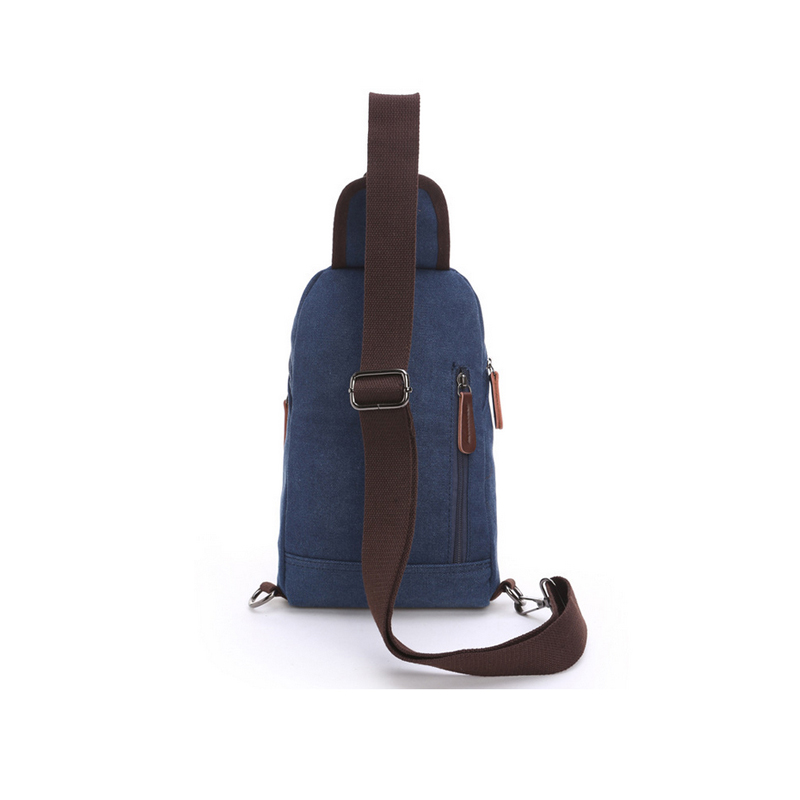 Mochila de um ombro de lona personalizada sling mini bolsa de peito