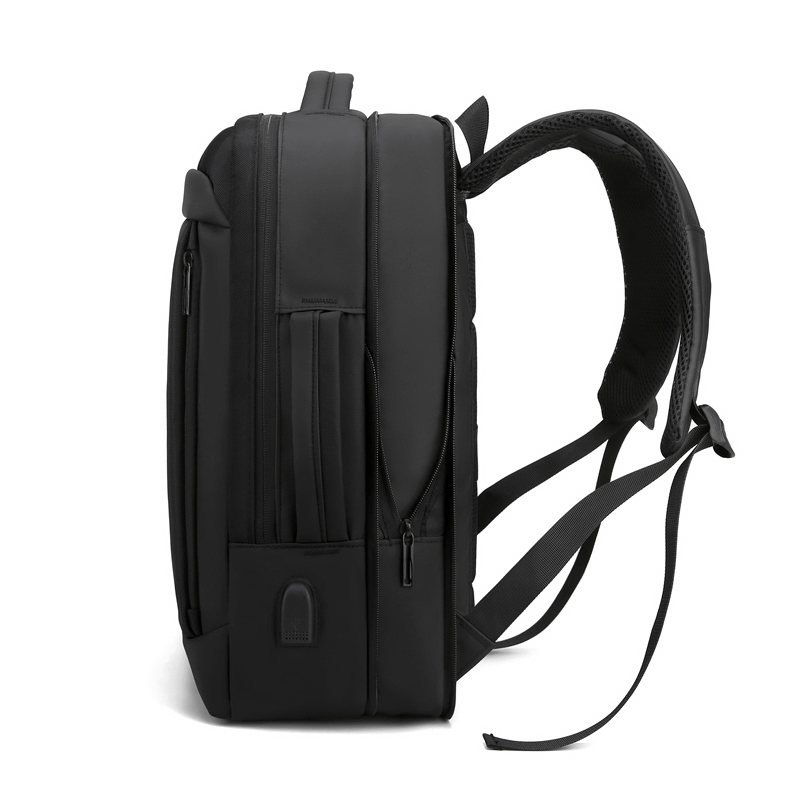 Mochila para laptop de negócios à prova d'água oxford usb expansível