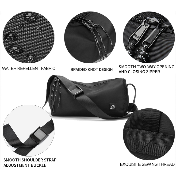 Bolsa transversal de nylon mensageiro sling bolsa mochila para meninos 