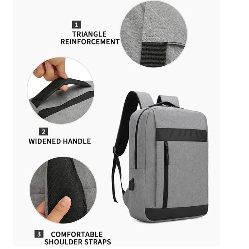 Mochila de laptop anti-roubo de negócios de viagem à prova d'água usb inteligente